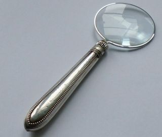 Henry Harrison Hm Sterling Silver Handle Magnifying Glass Ldn Circa Victorian