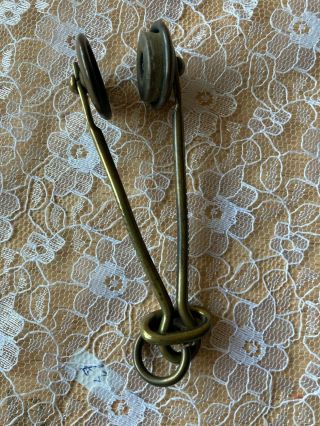 Antique/victorian Brass Skirt Lifter/fyfes Patent