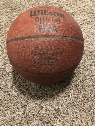 Vtg Wilson Official Nba Leather Game Ball Basketball J Walter Kennedy 70 