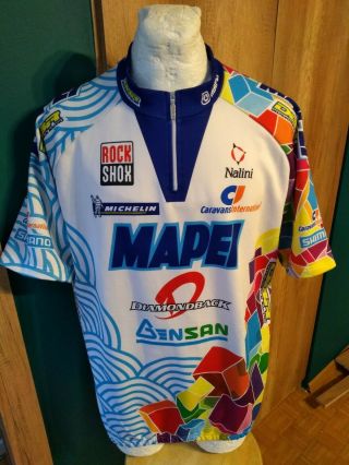 Nalini Dbr Mapei Diamondback Racing Mtb Cycling Shirt Vintage Maglia Rare