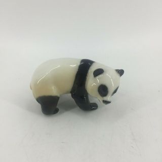 Rare Hutschenreuther Porcelain Panda Bear Glazed Figurine Signed Jhr Selb