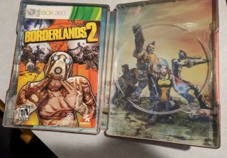 Borderlands 2 Steelbook from Collector ' s Edition RARE (Microsoft Xbox 360) 2