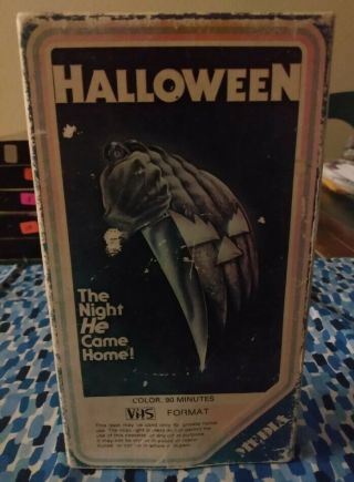 Halloween Vhs Rare Yellow Media 1st Release 1978 Horror Slasher