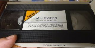 Halloween VHS Rare Yellow Media 1st Release 1978 Horror Slasher 4
