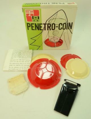 Rare Tenyo Penetro Coin (t - 37) Magic Trick R - 8 - 2 - T3