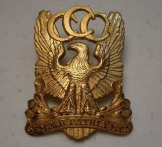 Rare 1940 Fdr Deal Ccc Civilian Conservation Corps Officer Hat Badge Nrmnt