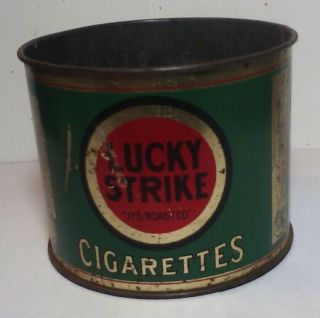 Vintage Lucky Strike Cigarette Tobacco Tin " It 