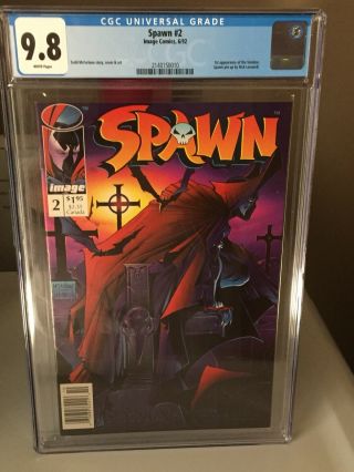 Spawn 2 Cgc 9.  8 Rare Newsstand Edition.  Won’t Last Long.  Rare.  Buy Now
