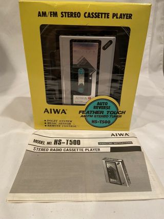 Aiwa Hs - T500 Cassette Player Rare