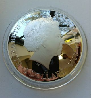 RARE 2012 Australia Southern Sky Crux Proof $5 1 Ozt.  999 Fine Silver Domed Coin 3