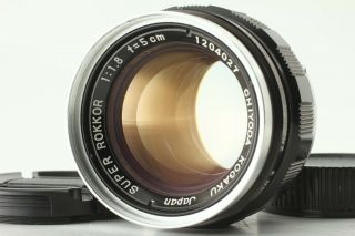 Dhl [rare N Mint] Chiyoda Kogaku Minolta 50mm 5cm F1.  8 Leica L39 Ltm Lens Japan