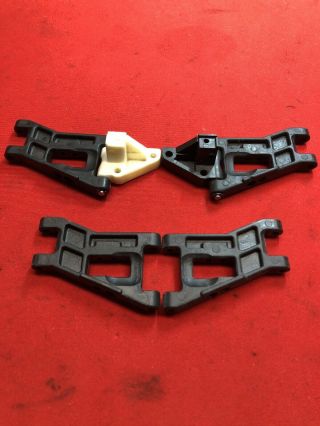 Vintage Team Associated Rc10 Buggy Wide Track Front A - Arms And Arm Mounts.  Rare.
