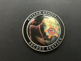 Very Rare U.  S.  Secret Service Wizard Tech Security Divison Challenge Coin