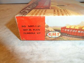 Kusan/kmt O Gauge Rare Gondola Kit Nickle Plate Road In The Box