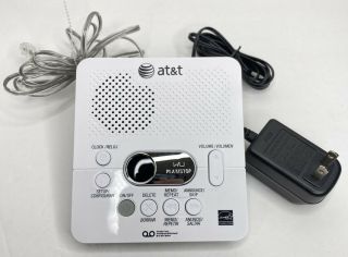 AT&T 1740 Digital Answering System with Time and Day Stamp White 2