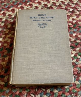 Vintage Margaret Mitchell - Gone With The Wind Rare Book 1937 Early Printing