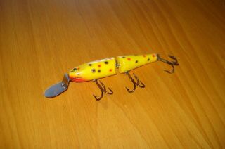 Vintage Creek Chub Jointed Pikie Deep Diver Wood Lure in Correct Box 2