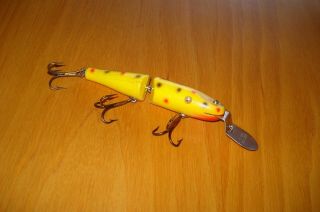 Vintage Creek Chub Jointed Pikie Deep Diver Wood Lure in Correct Box 3