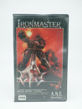 Ironmaster Vhs A.  N.  E.  Home Video Prism Rare