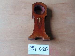 Antique Wooden Clock Case 8.  5 Inches High 56mm Hole Size