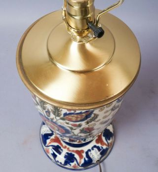 Rare Antique Zsolnay Pecs Hungarian Magyar Ornate Art Nouveau Pottery Lamp 1878 5