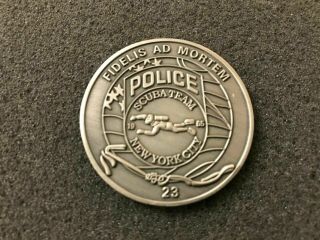 Crazy Rare Nypd Scuba Dive And Recovery Team Challenge Coin