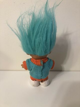 Russ Troll Doll Easter Bunny Aqua Blue Hair 5 
