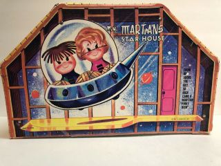 Rare Vintage 1967 J Swedlin Mini - Martian Star House