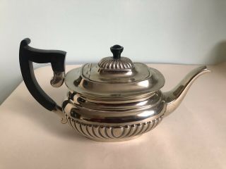 Vintage 1920 Art Deco Epns Silver Plated Teapot With Bakelite Handle And Filial