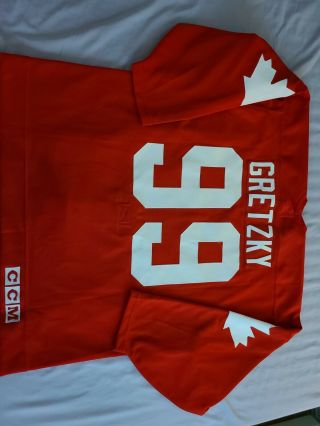 CCM 1987 Canada Cup Canadian Wayne Gretzky Authentic Jersey 52 80s vintage rare 5