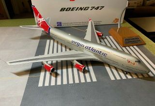 1:200 Inflight / Jfox Virgin Atlantic Boeing 747 - 400 " Ruby Tuesday " G - Vxlg Rare