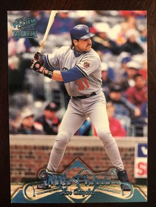 Mike Piazza 1998 Pacific Paramount Sky Blue Foil Parallel Very Rare Look