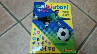 Rare Vintage Panini Calciatori 1992 - 93 Italia Sticker Album 100 Complete Vg/exc