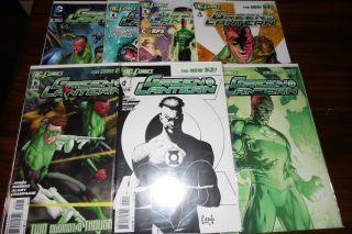 Green Lantern 1,  2,  3,  4,  5,  6,  8 Rare Variants 52 Set Capullo Sketch