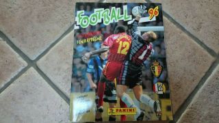 Rare Vintage Panini Belgium Football 96 Sticker Album 100 Complete Vg/exc
