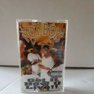 Hot Boys - Get It How U Live It Cassette Tape Rare Oop Lil Wayne Hot Boy$