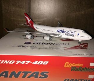 1:200 Inflight / Jc Wings Qantas Boeing 747 - 400 " One World " Vh - Oju Rare