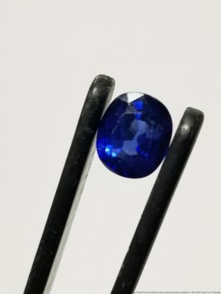 Rare GIA Antique Oval Royal Blue Loose Sapphire From Madagascar Ready for Mount 3