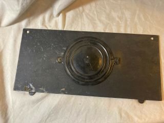 Antique/vintage Mantle Clock Back Door And Cast Iron Plate 136 (10)