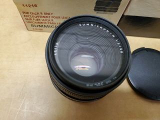 Rare Vintage Leitz Summicron - R 1:2/50 Camera Lens For Leica R 3