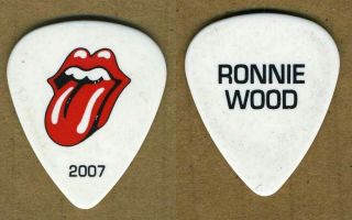 Rolling Stones 2007 Ronnie Wood Guitar Pick Authentic Concert Memorabilia Rare