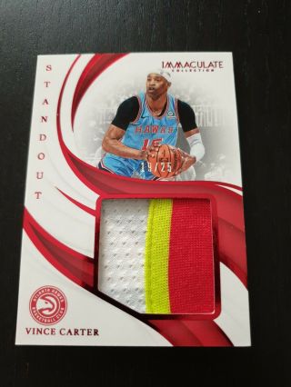 2018/19 Panini Immaculate Standout Vince Carter Patch Jersey 3 Colors /25 Rare