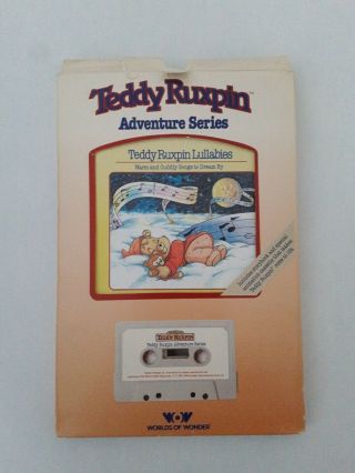 Teddy Ruxpin 1985 Lullabies Book And Cassette