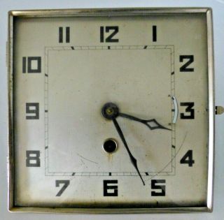 Art Deco Clock Movement,  Dial,  Bezel And Glass,  For Marble / Slate Clock Case