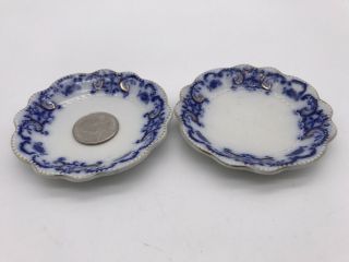 Antique Portman Flow Blue China Porcelain Children 