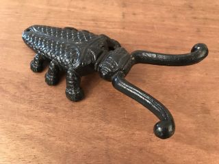 Vintage Cast Iron Fly Beetle Boot Scraper Removal Jack