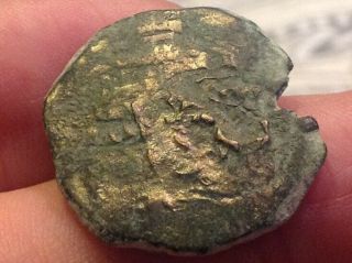 1600 ' s Coin Ancient Royal RX mark Treasure Chest Era Spanish Vintage Rare A251 2