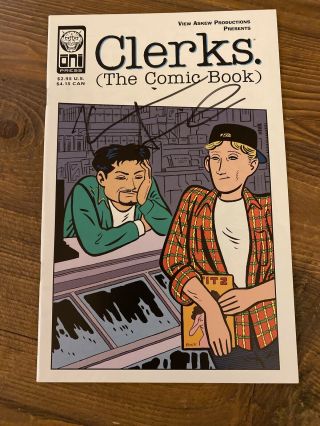 Clerks The Comic Book (1998) 1 - Signed By Kevin Smith - Oni Comics - Nm Rare