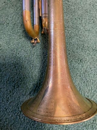 Ultra Rare Holton Resotone Trumpet Art - Deco