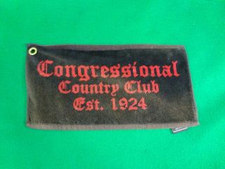 Vintage Congressional Country Club Ccc Golf Bag Towel